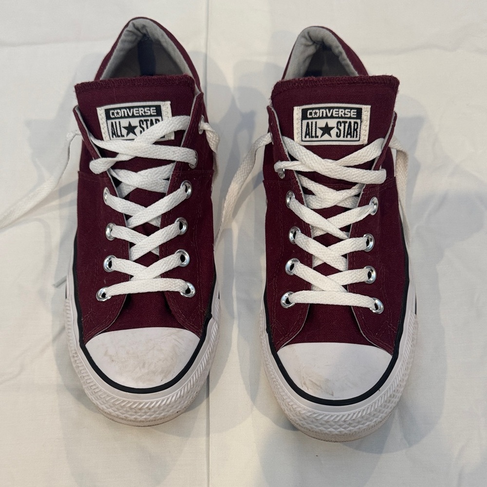 Converse Maroon Low-Top Sneakers